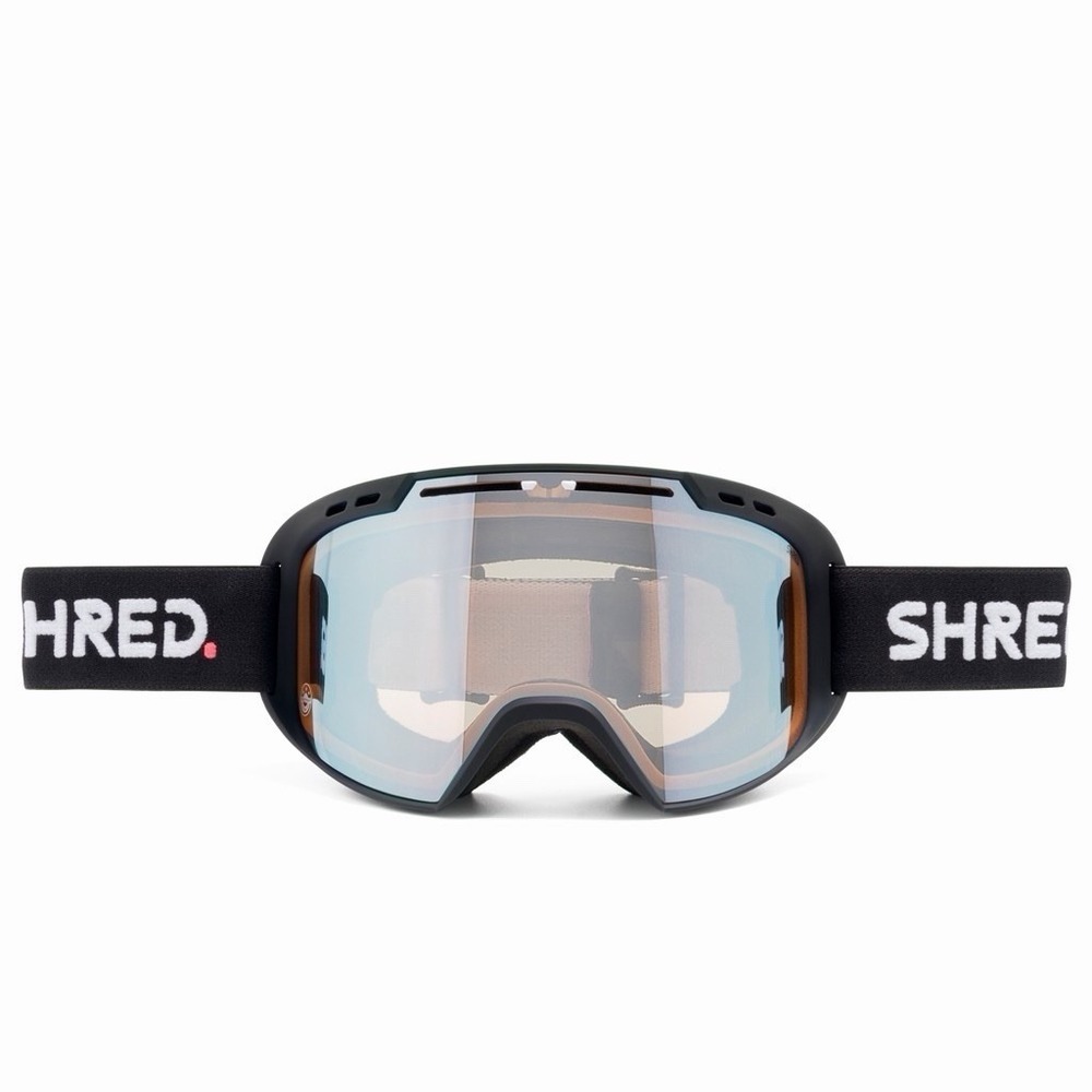 SHRED Optics Amazify Ski‎ Goggles Black CBL Plasma Mirror NoDistortion